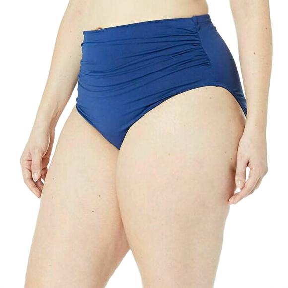 NEW RALPH LAUREN high waist bikini pant - plus in indigo - Picture 2 of 3